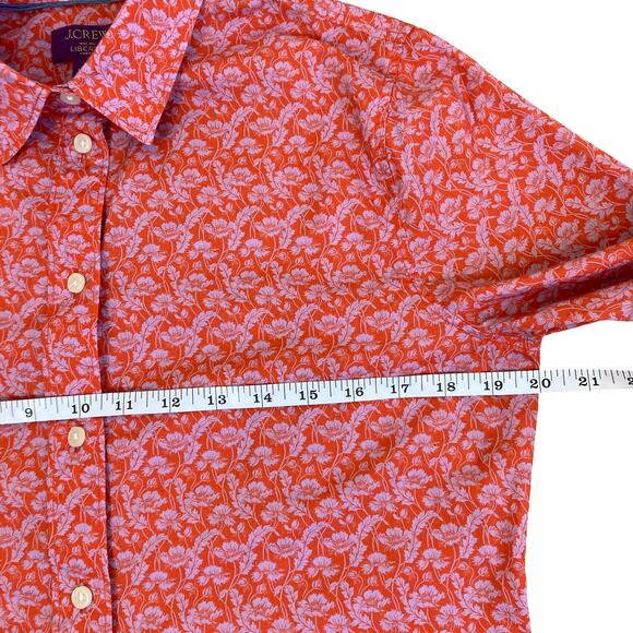 J. Crew Liberty Fabric Slim-Fit Button-down Shirt in Toutouayette Fabric Red - Picture 15 of 16